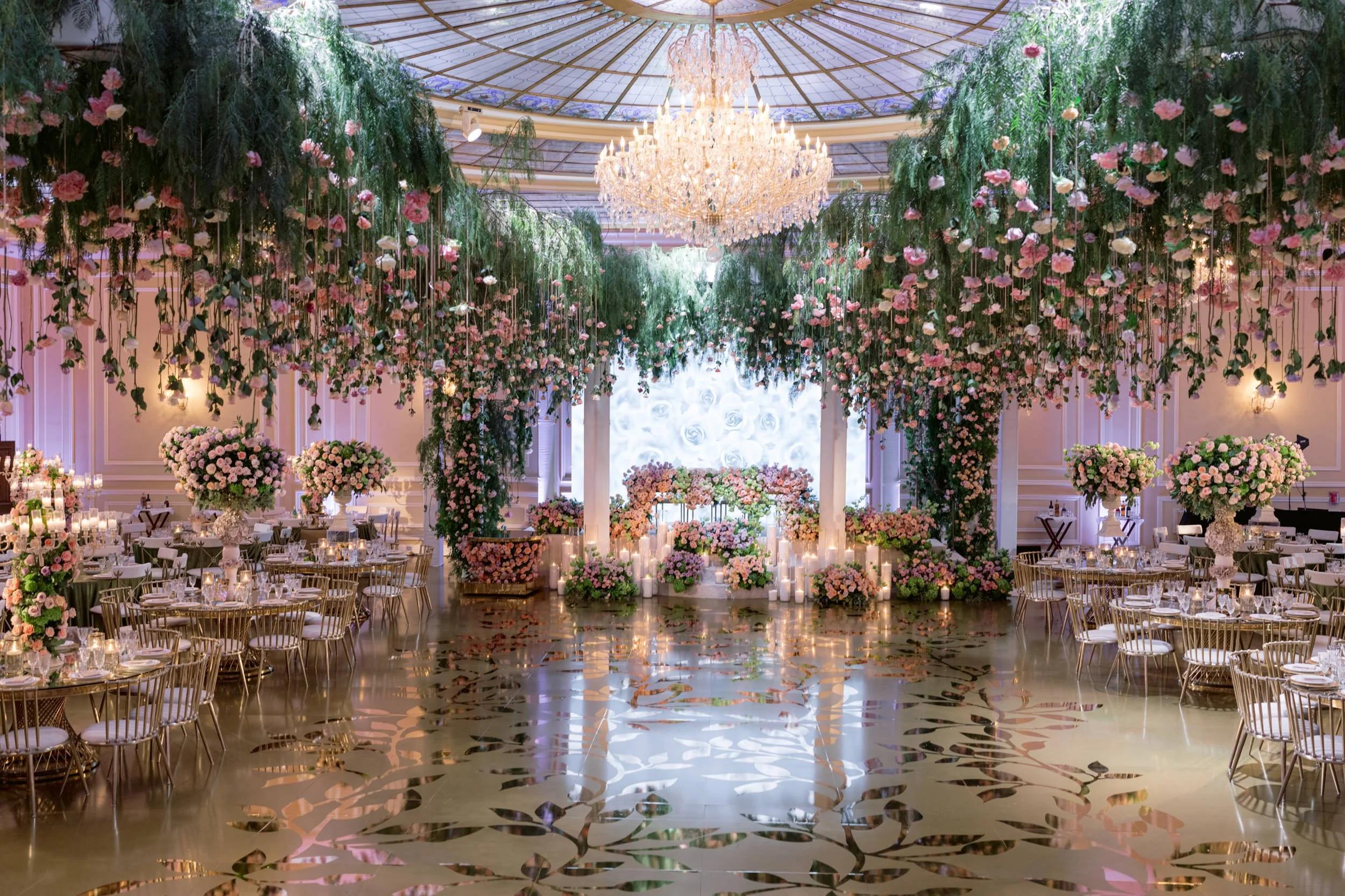 Beautiful balloon and flower decorations